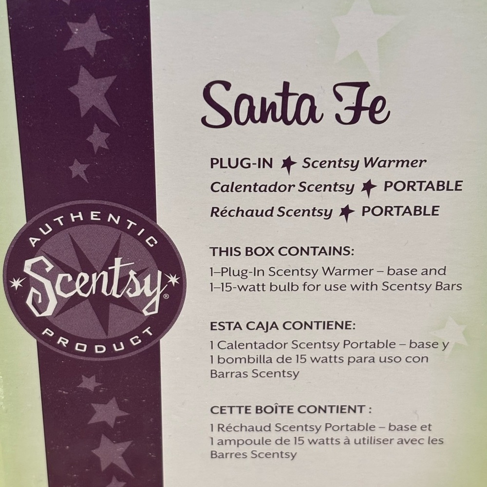 Scentsy Santa Fe Ceramic Warmer with Turquoise Accent - Picture 2 of 4